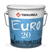 Tikkurila EURO-20 (Евро-20) — полуматовая влагостойкая акриловая краска 9л. фотография