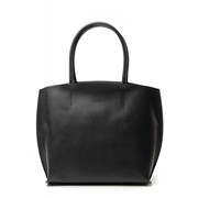 Женская сумка Poolparty Pearl Safyano Tote кожаная черная фото