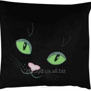 Декоративная подушка “Кошачьи глаза“ фото