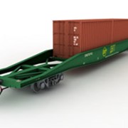 Платформа для перевозки крупнотоннажных контейнеров 13-9751-01