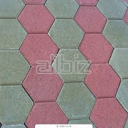 Тротуарная сухопрессованная плитка фигурная фотография