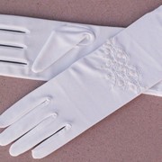 Перчатки Kameli из эластичного трикотажа с бисером фото