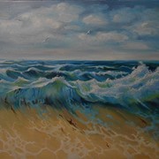 Картина маслом “Море“ фото