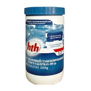 Медленный стабилизированный хлор в таблетках, 200 г, 1,2 кг, hth. фото