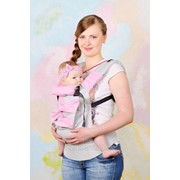 Эргономичный слинг-рюкзак “Розовая фантазия“ фото
