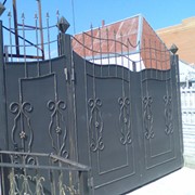 Ворота кованые фото