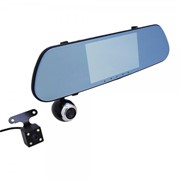 Видеорегистратор-зеркало автомобильный с экраном 7 дюймов, 2 камеры, 170 градусов