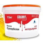 Краска COLORIT для интерьеров супербелая (15 кг...30 кг)