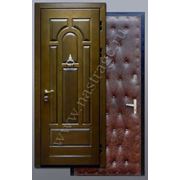 Дверь входная металлическая МДФ + винилкожа дутая фото
