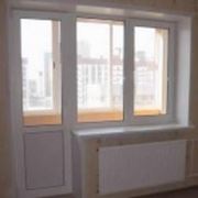 Балконный блок металлопластиковая дверь + пластиковое окно