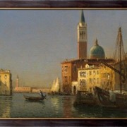 Картина Вид на канал в Венеци, Бувар, Антуан фото
