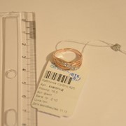 Кольцо серебряное позолоченное с фианитами Арт К3Ф/013 фото