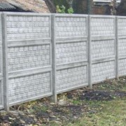 Заборы бетонные. Декоративные железобетонные ограждения. фото