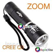 Zoom cветодиодный фонарик CREE Q3 фото