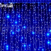 Светодиодная гирлянда Дождь 1.5×1.5м (синее свечение)