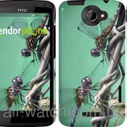 Чехол на HTC One X Стрекозы “933c-42“ фотография