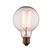 Лампа накаливания E27 60W шар прозрачный G9560