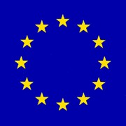 Флаг ЕС 100х150 см, атлас фото