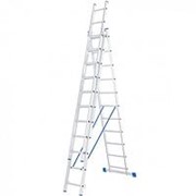 Сибртех Лестница, 3 х 11 ступеней, алюминиевая, трехсекционная, Россия, Сибртех фотография