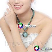 Плетенное ожерелье с подвеской “Mediterranean Style“ фото