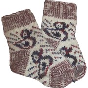 Теплі дитячі шкарпетки (капчури) із вовни фото