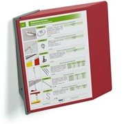 Настенная перекидная система с 10 рамками DATAFRAME формата А4 фото