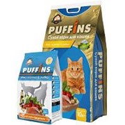 Развес Puffins 10кг Сухой корм для взрослых кошек Вкусная курочка и рыбка фото