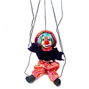 Игрушка Клоун марионетка фотография