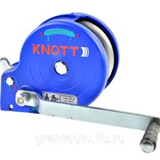 Лебедка прицепа KNOTT 450кг с тросом крюком пластиковый корпус 6X0017.207 фото