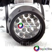 Налобный светодиодный фонарь 4 режима работы (19 светодиодов) фотография