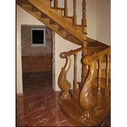Декоративные лестницы из дуба фото
