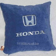 Подушка синяя Honda серебро фото