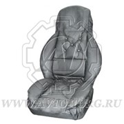 Чехол на сиденье для грузовых иномарок универсальный кожзам, серый фотография