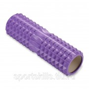 Ролик массажный для йоги INDIGO PVC (Валик для спины) IN268 45*14 см Фиолетовый фото
