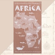 Полотенце махровое Этель Africa, 70х130 см, 100% хлопок, 420гр/м2 фото