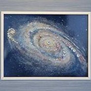 Картина Галактика с кристаллами Swarovski (1841) фото
