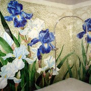 Панно из мозаики для ванной комнаты фото