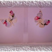 Сережки в виде бабочек фото