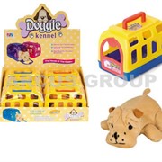 Мягкая собачка с пластиковой будкой фото