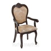 Кресло МиК 2606 A n002905, цвет Темный орех, ширина 50 см., обивка Ткань, MK 1309 HG фото