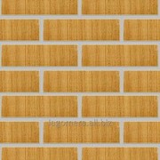 Плитка клинкерная фасадная Песочный, накат Бамбук вертикальный фотография