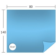 Простыня малая (салфетка) ламинированная, 80х70 см, 35 г./м2 фото