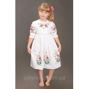 Платье детское вышитое “Петриківський розпис“ фото