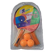 Набор теннисный: 2 ракетки 3 шарика в блистере