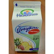 Йогурт фруктовый 25% пюр – пак 05 кг ананас фото