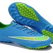 Сороконожки Nike Mercurial Victory V Turf Hyper Blue/Green фото