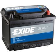 Exide EC700 аккумулятор Standart 70Ah 640A (R +) 278x175x190 фотография