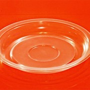 Тарелка пластиковая десертная прозрачная 160мм фото