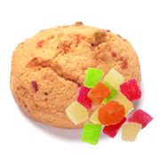 Печенье творожное с цукатами
