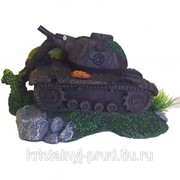 Распылитель-декорация для аквариума “Подбитый танк“ фотография